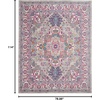 image:imageNourison Home Passion Light Grey Pink 110 x 210 Area Rug  Easy Clean Non Shedding Bed Room Living Room Dining Room Kitchen 2 x 3Light Grey Pink