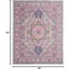 image:imageNourison Home Passion Light Grey Pink 110 x 210 Area Rug  Easy Clean Non Shedding Bed Room Living Room Dining Room Kitchen 2 x 3Light Grey Pink