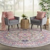 image:imageNourison Home Passion Light Grey Pink 110 x 210 Area Rug  Easy Clean Non Shedding Bed Room Living Room Dining Room Kitchen 2 x 3Light Grey Pink