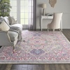 image:imageNourison Home Passion Light Grey Pink 110 x 210 Area Rug  Easy Clean Non Shedding Bed Room Living Room Dining Room Kitchen 2 x 3Light Grey Pink