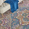 image:imageNourison Home Passion Light Grey Pink 110 x 210 Area Rug  Easy Clean Non Shedding Bed Room Living Room Dining Room Kitchen 2 x 3Teal Multicolor