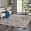 image:imageNourison Home Passion Light Grey Pink 110 x 210 Area Rug  Easy Clean Non Shedding Bed Room Living Room Dining Room Kitchen 2 x 3Teal Multicolor
