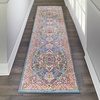 image:imageNourison Home Passion Light Grey Pink 110 x 210 Area Rug  Easy Clean Non Shedding Bed Room Living Room Dining Room Kitchen 2 x 3Teal Multicolor