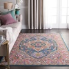 image:imageNourison Home Passion Light Grey Pink 110 x 210 Area Rug  Easy Clean Non Shedding Bed Room Living Room Dining Room Kitchen 2 x 3Teal Multicolor