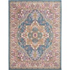image:imageNourison Home Passion Light Grey Pink 110 x 210 Area Rug  Easy Clean Non Shedding Bed Room Living Room Dining Room Kitchen 2 x 3Teal Multicolor