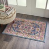 image:imageNourison Home Passion Light Grey Pink 110 x 210 Area Rug  Easy Clean Non Shedding Bed Room Living Room Dining Room Kitchen 2 x 3Teal Multicolor