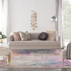 image:imageNourison Home Passion Modern Ivory Multicolor 6 x 9 Oval Area Rug Easy Cleaning Non Shedding Bed Room Living Room Dining Room Kitchen 6x9 OvalIvory Multicolor