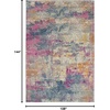 image:imageNourison Home Passion Modern Ivory Multicolor 6 x 9 Oval Area Rug Easy Cleaning Non Shedding Bed Room Living Room Dining Room Kitchen 6x9 OvalIvory Multicolor