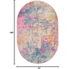 image:imageNourison Home Passion Modern Ivory Multicolor 6 x 9 Oval Area Rug Easy Cleaning Non Shedding Bed Room Living Room Dining Room Kitchen 6x9 OvalIvory Multicolor