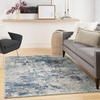 image:imageNourison Home Passion Modern Ivory Multicolor 6 x 9 Oval Area Rug Easy Cleaning Non Shedding Bed Room Living Room Dining Room Kitchen 6x9 OvalIvory Teal