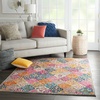 image:imageNourison Home Passion Multicolor 67 x 96 Area Rug  Easy Clean Non Shedding Bed Room Living Room Dining Room Kitchen 7 x 10Multi Color