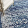 image:imageNourison Home Passion Navy Blue 53 x 73 Area Rug  Easy Clean Non Shedding Bed Room Living Room Dining Room Kitchen 5 x 767 x 96 Rectangular