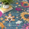 image:imageNourison Home Passion Sunburst 110 x 210 Area Rug  Easy Clean Non Shedding Bed Room Living Room Dining Room Kitchen 2 x 3Denim