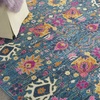 image:imageNourison Home Passion Sunburst 110 x 210 Area Rug  Easy Clean Non Shedding Bed Room Living Room Dining Room Kitchen 2 x 3Denim
