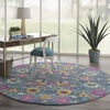 image:imageNourison Home Passion Sunburst 110 x 210 Area Rug  Easy Clean Non Shedding Bed Room Living Room Dining Room Kitchen 2 x 3Denim