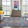 image:imageNourison Home Passion Sunburst 110 x 210 Area Rug  Easy Clean Non Shedding Bed Room Living Room Dining Room Kitchen 2 x 3Denim