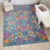 image:imageNourison Home Passion Sunburst 110 x 210 Area Rug  Easy Clean Non Shedding Bed Room Living Room Dining Room Kitchen 2 x 3Denim