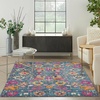 image:imageNourison Home Passion Sunburst 110 x 210 Area Rug  Easy Clean Non Shedding Bed Room Living Room Dining Room Kitchen 2 x 3Denim