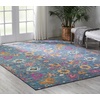 image:imageNourison Home Passion Sunburst 110 x 210 Area Rug  Easy Clean Non Shedding Bed Room Living Room Dining Room Kitchen 2 x 3Denim
