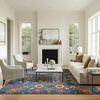 image:imageNourison Home Passion Sunburst 110 x 210 Area Rug  Easy Clean Non Shedding Bed Room Living Room Dining Room Kitchen 2 x 3Denim