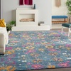 image:imageNourison Home Passion Sunburst 110 x 210 Area Rug  Easy Clean Non Shedding Bed Room Living Room Dining Room Kitchen 2 x 3Denim