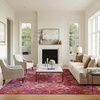 image:imageNourison Home Passion Sunburst 110 x 210 Area Rug  Easy Clean Non Shedding Bed Room Living Room Dining Room Kitchen 2 x 3Fuchsia