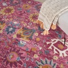 image:imageNourison Home Passion Sunburst 110 x 210 Area Rug  Easy Clean Non Shedding Bed Room Living Room Dining Room Kitchen 2 x 3Fuchsia