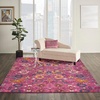 image:imageNourison Home Passion Sunburst 110 x 210 Area Rug  Easy Clean Non Shedding Bed Room Living Room Dining Room Kitchen 2 x 3Fuchsia