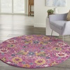 image:imageNourison Home Passion Sunburst 110 x 210 Area Rug  Easy Clean Non Shedding Bed Room Living Room Dining Room Kitchen 2 x 3Fuchsia