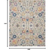 image:imageNourison Home Passion Sunburst 110 x 210 Area Rug  Easy Clean Non Shedding Bed Room Living Room Dining Room Kitchen 2 x 3IvoryMulti