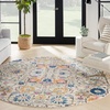 image:imageNourison Home Passion Sunburst 110 x 210 Area Rug  Easy Clean Non Shedding Bed Room Living Room Dining Room Kitchen 2 x 3IvoryMulti