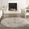 image:imageNourison Home Passion Sunburst 110 x 210 Area Rug  Easy Clean Non Shedding Bed Room Living Room Dining Room Kitchen 2 x 3IvoryMulti