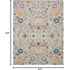 image:imageNourison Home Passion Sunburst 110 x 210 Area Rug  Easy Clean Non Shedding Bed Room Living Room Dining Room Kitchen 2 x 3IvoryMulti