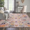 image:imageNourison Home Passion Sunburst 110 x 210 Area Rug  Easy Clean Non Shedding Bed Room Living Room Dining Room Kitchen 2 x 3Silver