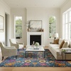 image:imageNourison Home Passion Sunburst 53 x 73 Area Rug  Easy Clean Non Shedding Bed Room Living Room Dining Room Kitchen 5 x 7Denim