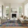 image:imageNourison Home Passion Sunburst 53 x 73 Area Rug  Easy Clean Non Shedding Bed Room Living Room Dining Room Kitchen 5 x 7Denim