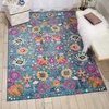 image:imageNourison Home Passion Sunburst 53 x 73 Area Rug  Easy Clean Non Shedding Bed Room Living Room Dining Room Kitchen 5 x 7Denim
