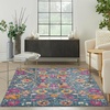 image:imageNourison Home Passion Sunburst 53 x 73 Area Rug  Easy Clean Non Shedding Bed Room Living Room Dining Room Kitchen 5 x 7Denim