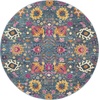 image:imageNourison Home Passion Sunburst 53 x 73 Area Rug  Easy Clean Non Shedding Bed Room Living Room Dining Room Kitchen 5 x 7Denim