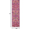 image:imageNourison Home Passion Sunburst 53 x 73 Area Rug  Easy Clean Non Shedding Bed Room Living Room Dining Room Kitchen 5 x 7Fuchsia