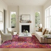 image:imageNourison Home Passion Sunburst 53 x 73 Area Rug  Easy Clean Non Shedding Bed Room Living Room Dining Room Kitchen 5 x 7Fuchsia