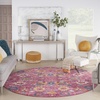 image:imageNourison Home Passion Sunburst 53 x 73 Area Rug  Easy Clean Non Shedding Bed Room Living Room Dining Room Kitchen 5 x 7Fuchsia