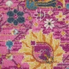 image:imageNourison Home Passion Sunburst 53 x 73 Area Rug  Easy Clean Non Shedding Bed Room Living Room Dining Room Kitchen 5 x 7Fuchsia