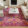 image:imageNourison Home Passion Sunburst 53 x 73 Area Rug  Easy Clean Non Shedding Bed Room Living Room Dining Room Kitchen 5 x 7Fuchsia