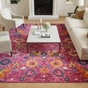 image:imageNourison Home Passion Sunburst 53 x 73 Area Rug  Easy Clean Non Shedding Bed Room Living Room Dining Room Kitchen 5 x 7Fuchsia