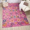 image:imageNourison Home Passion Sunburst 53 x 73 Area Rug  Easy Clean Non Shedding Bed Room Living Room Dining Room Kitchen 5 x 7Fuchsia