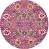 image:imageNourison Home Passion Sunburst 53 x 73 Area Rug  Easy Clean Non Shedding Bed Room Living Room Dining Room Kitchen 5 x 7Fuchsia
