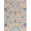 image:imageNourison Home Passion Sunburst 53 x 73 Area Rug  Easy Clean Non Shedding Bed Room Living Room Dining Room Kitchen 5 x 7IvoryMulti