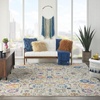 image:imageNourison Home Passion Sunburst 53 x 73 Area Rug  Easy Clean Non Shedding Bed Room Living Room Dining Room Kitchen 5 x 7IvoryMulti