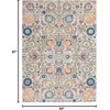 image:imageNourison Home Passion Sunburst 53 x 73 Area Rug  Easy Clean Non Shedding Bed Room Living Room Dining Room Kitchen 5 x 7IvoryMulti